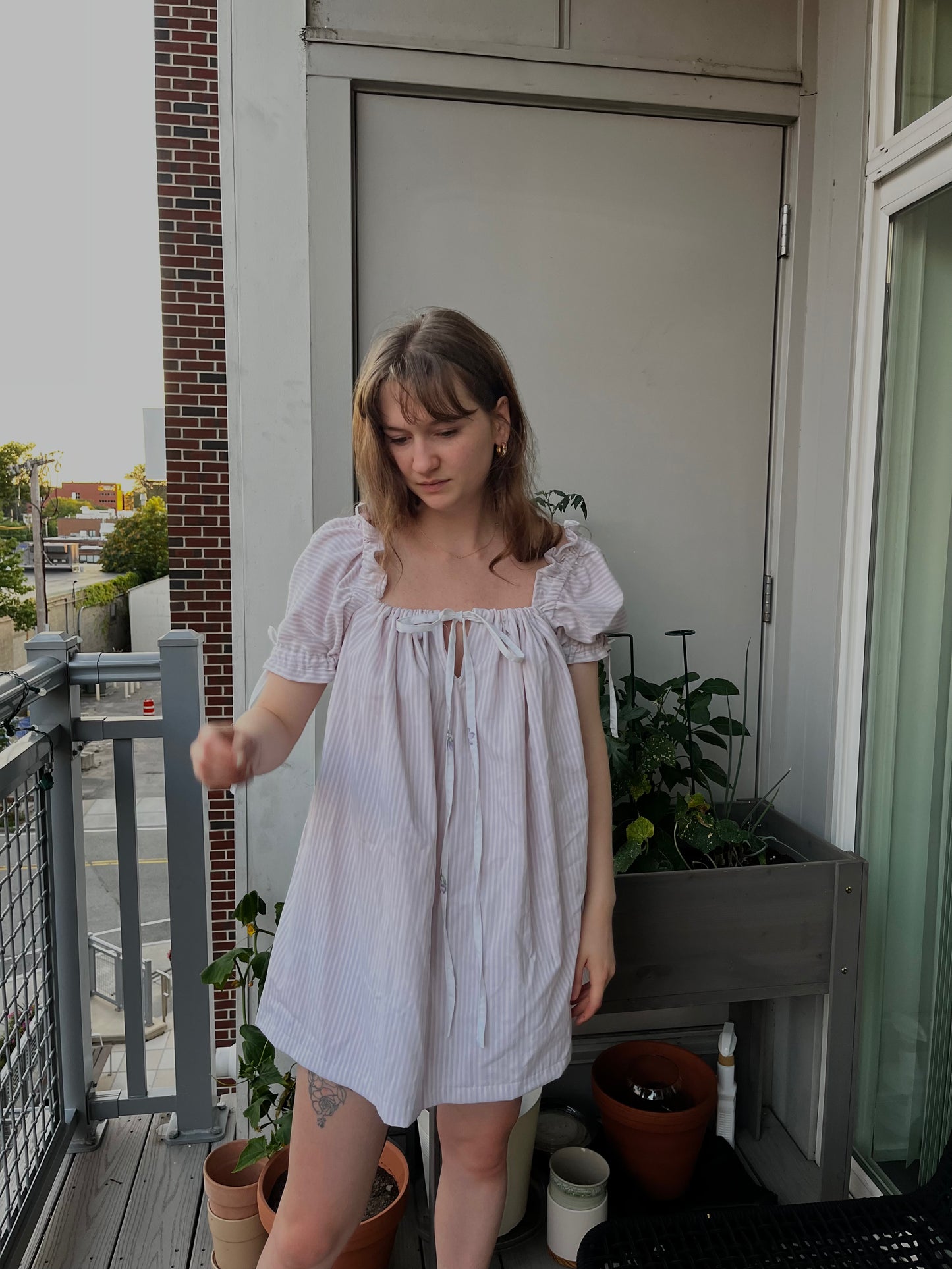 White Floral Madison Mini Dress