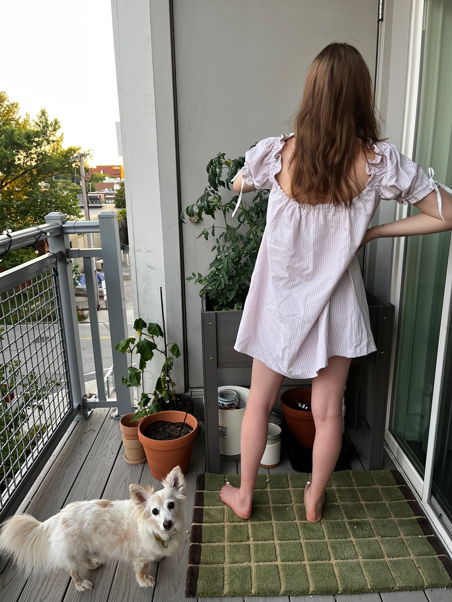 White Floral Madison Mini Dress