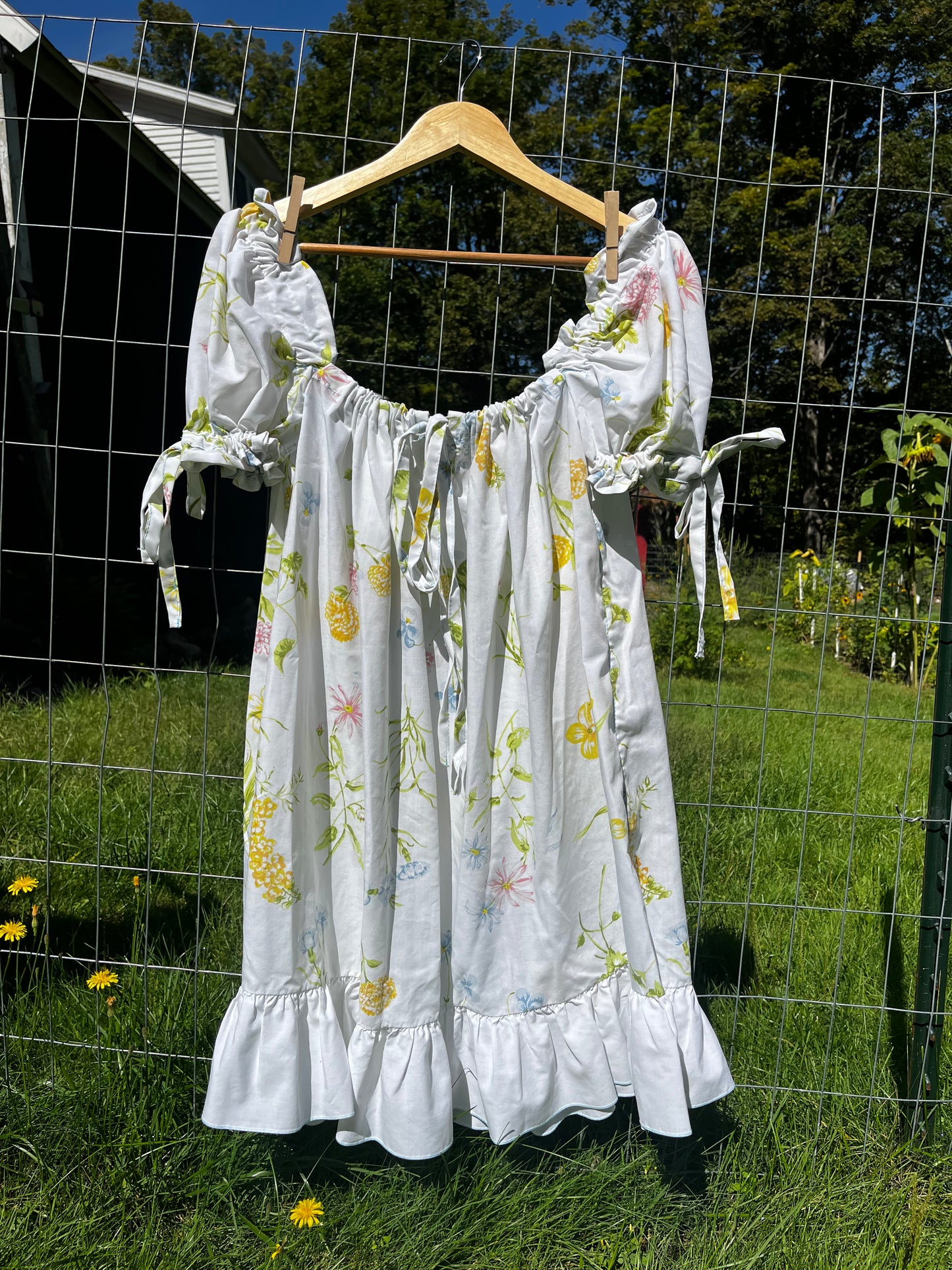 White Floral Madison Mini Dress