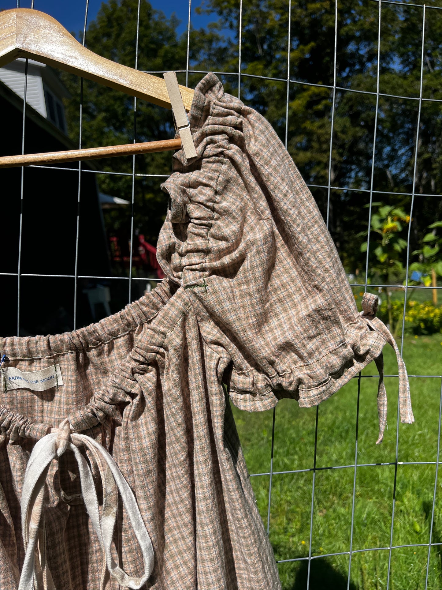Brown Gingham Madison Mini Dress