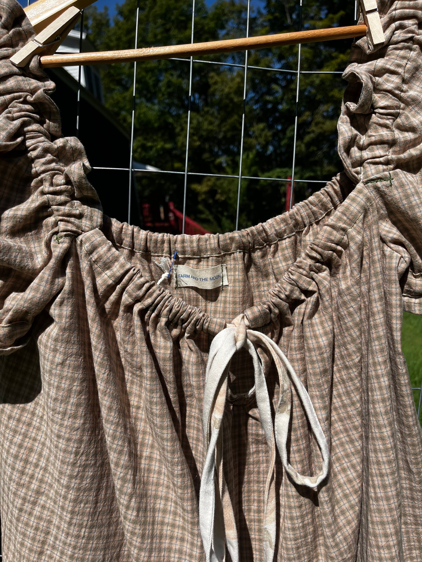 Brown Gingham Madison Mini Dress