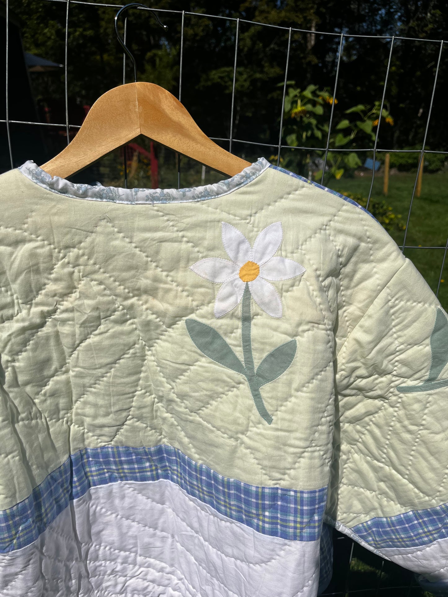 Daisy Applique Quilt Coat