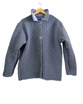 Denim Blue Colored Quilt Coat