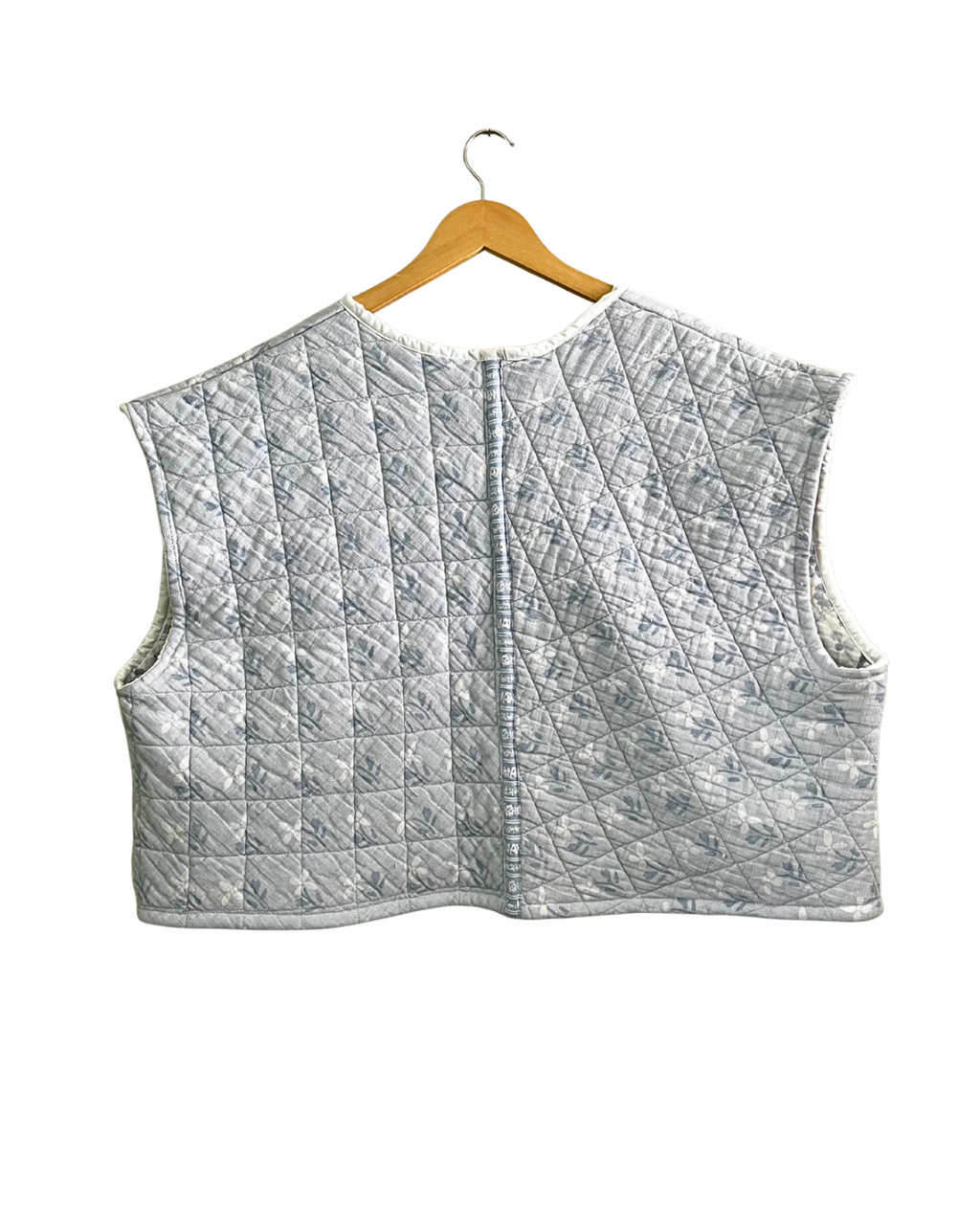 Light Blue Floral Vest