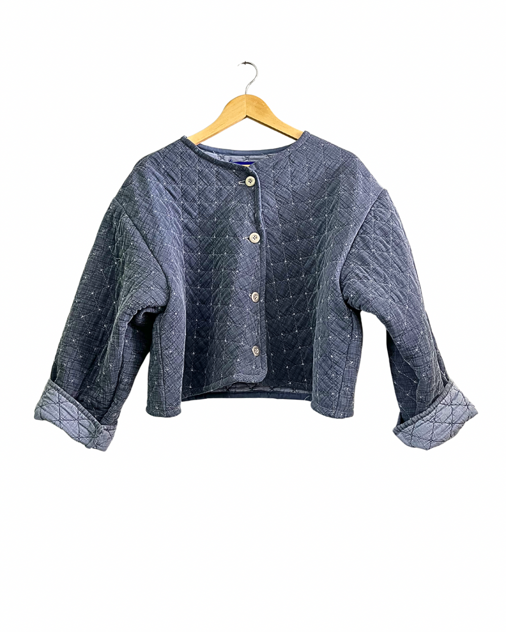 Silver Buttons Cropped Jacket