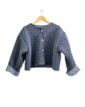 Silver Buttons Cropped Jacket