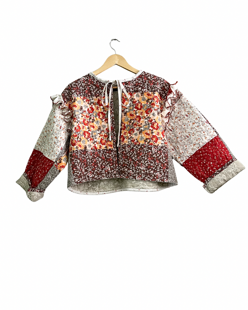 Patchwork Ruffle Jacket