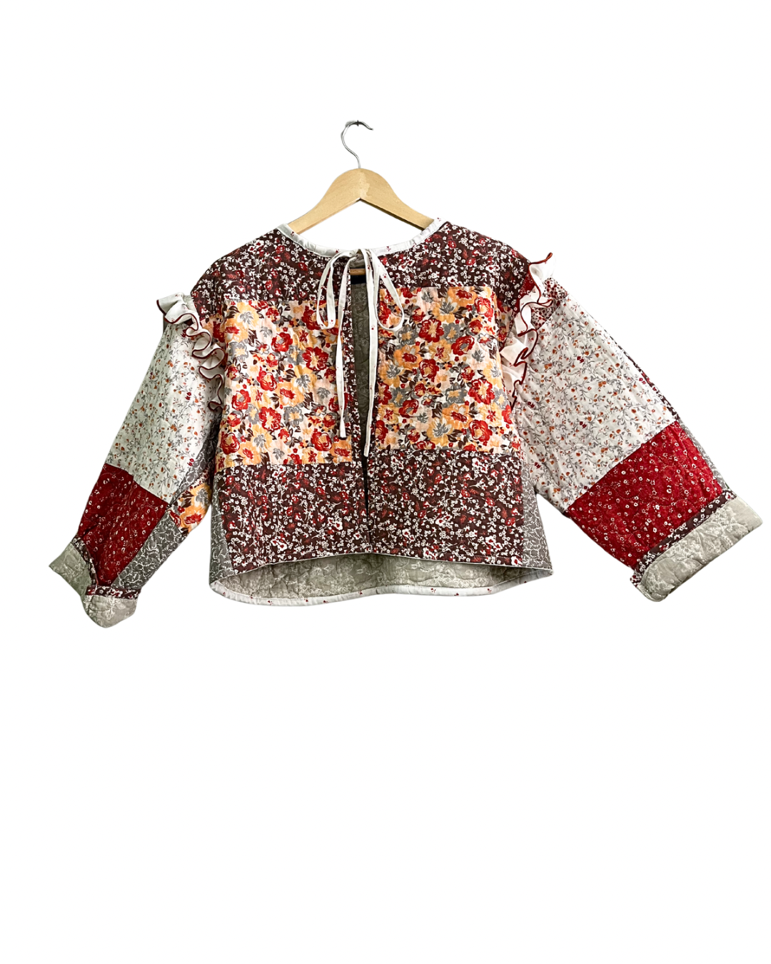 Patchwork Ruffle Jacket