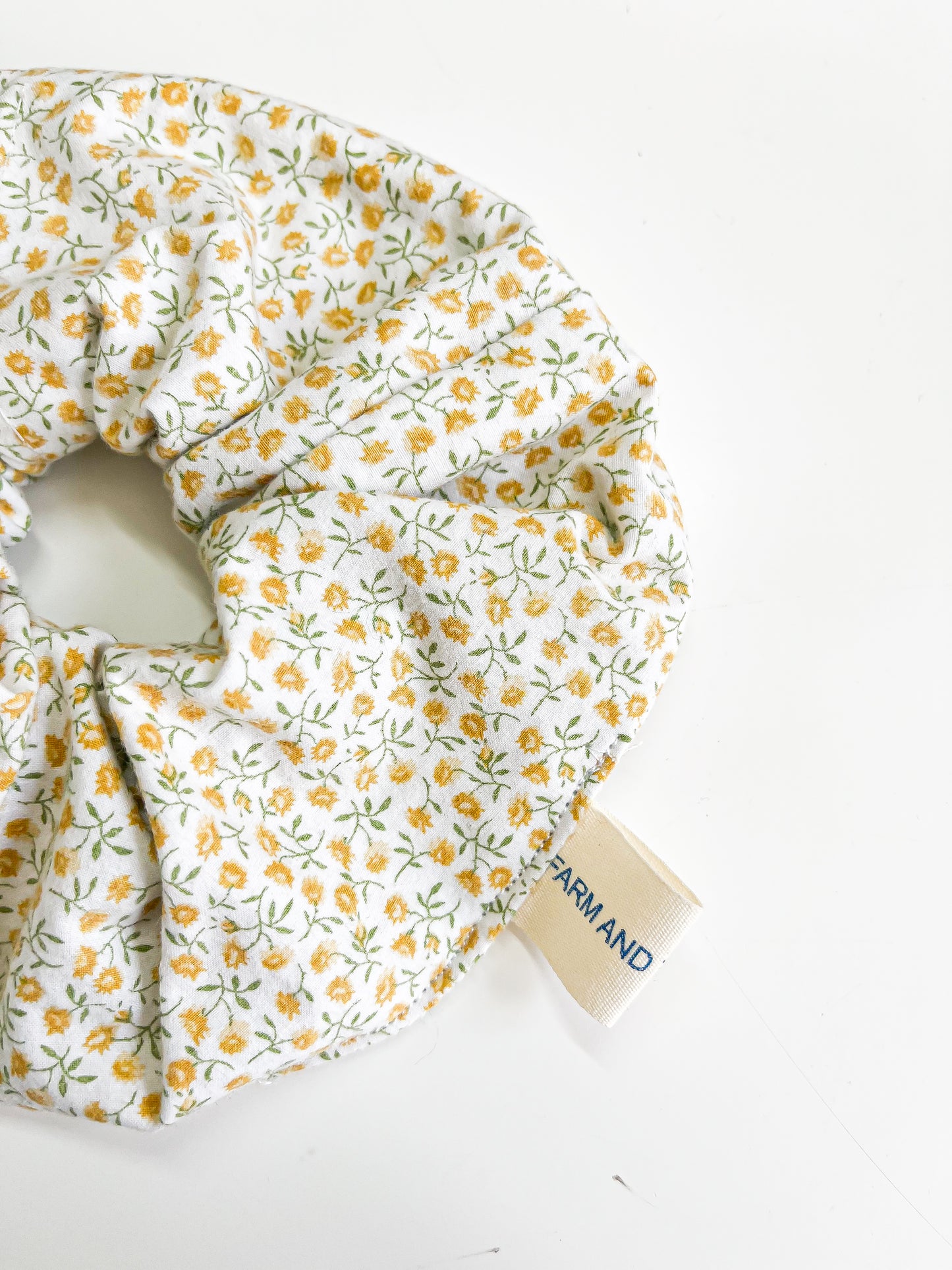 Yellow Flowers Jumbo Scrunchie