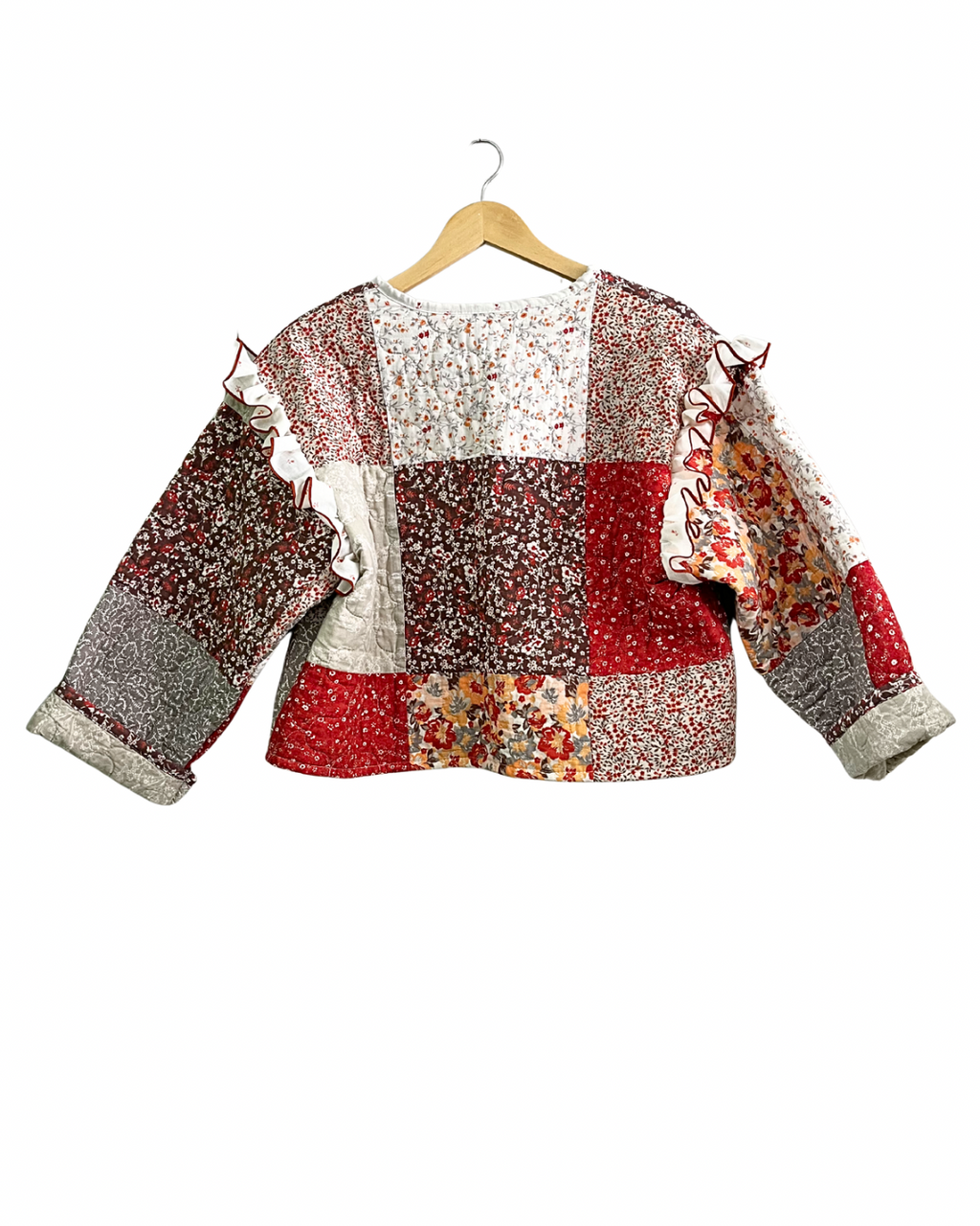 Patchwork Ruffle Jacket