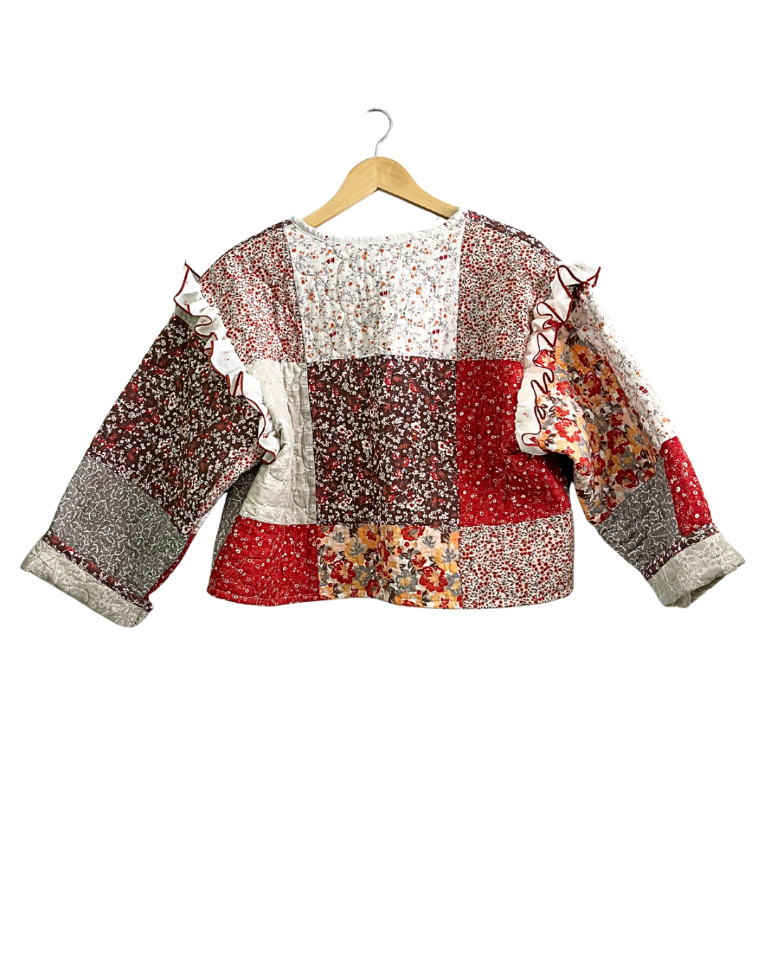 Patchwork Ruffle Jacket