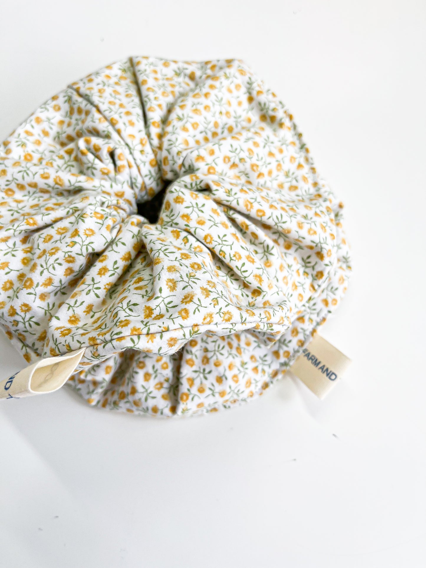 Yellow Flowers Jumbo Scrunchie