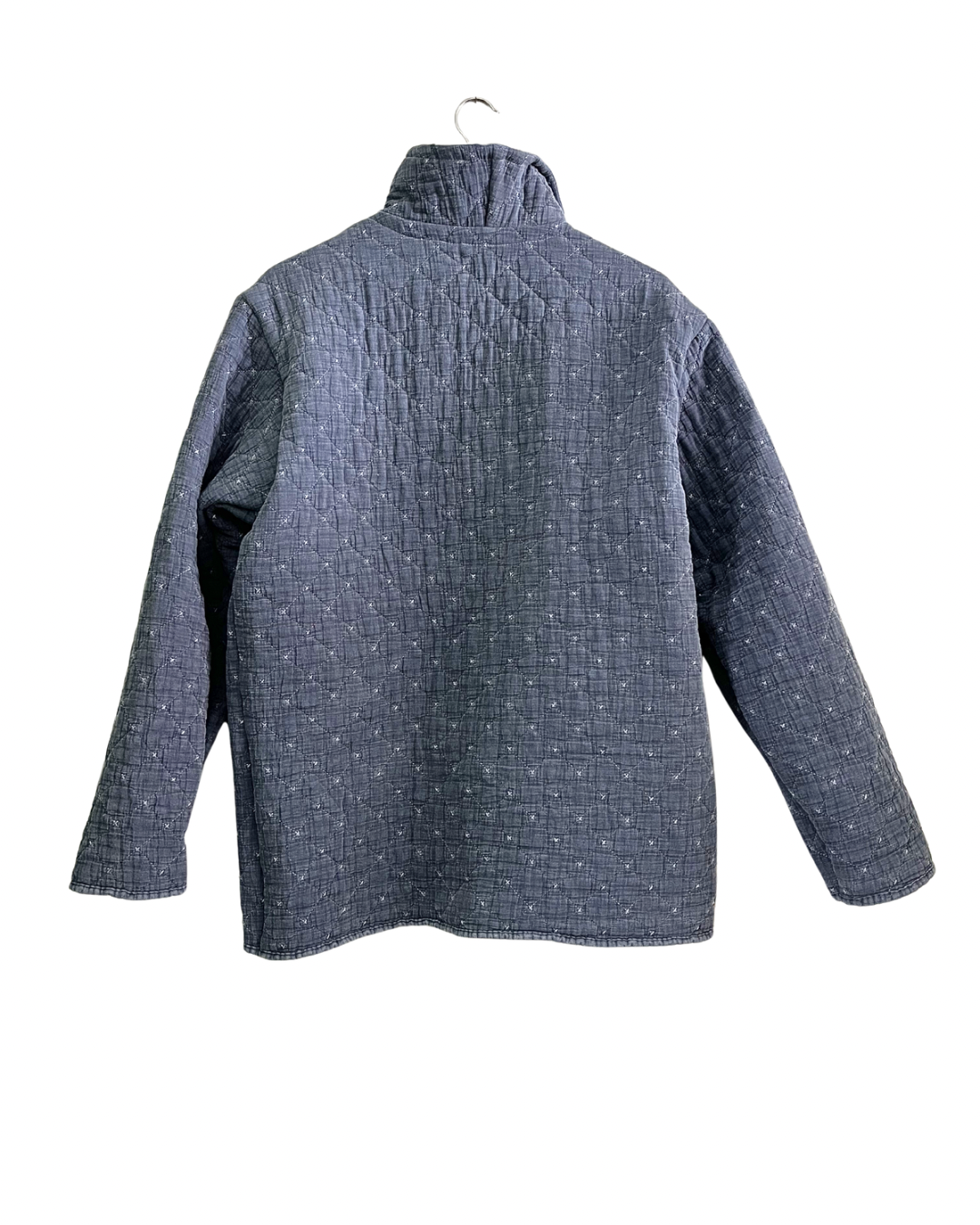 Denim Blue Colored Quilt Coat