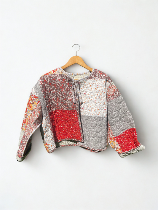 Fall Flowers Quilt Jacket