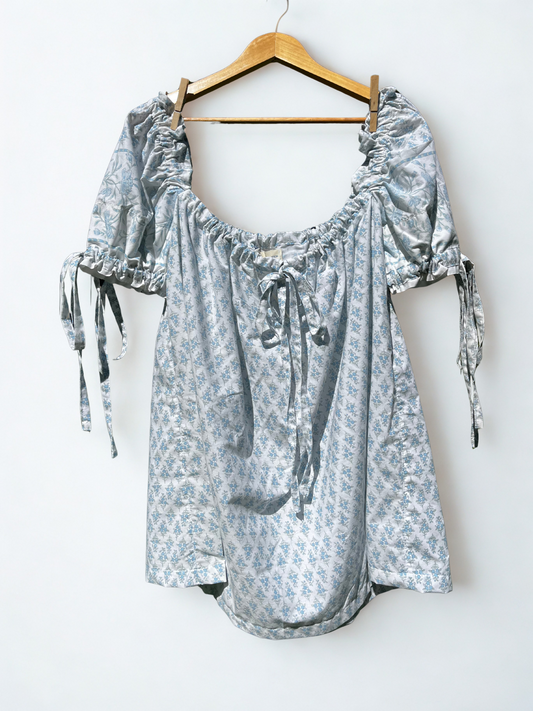 Blue Floral Madison Mini Dress