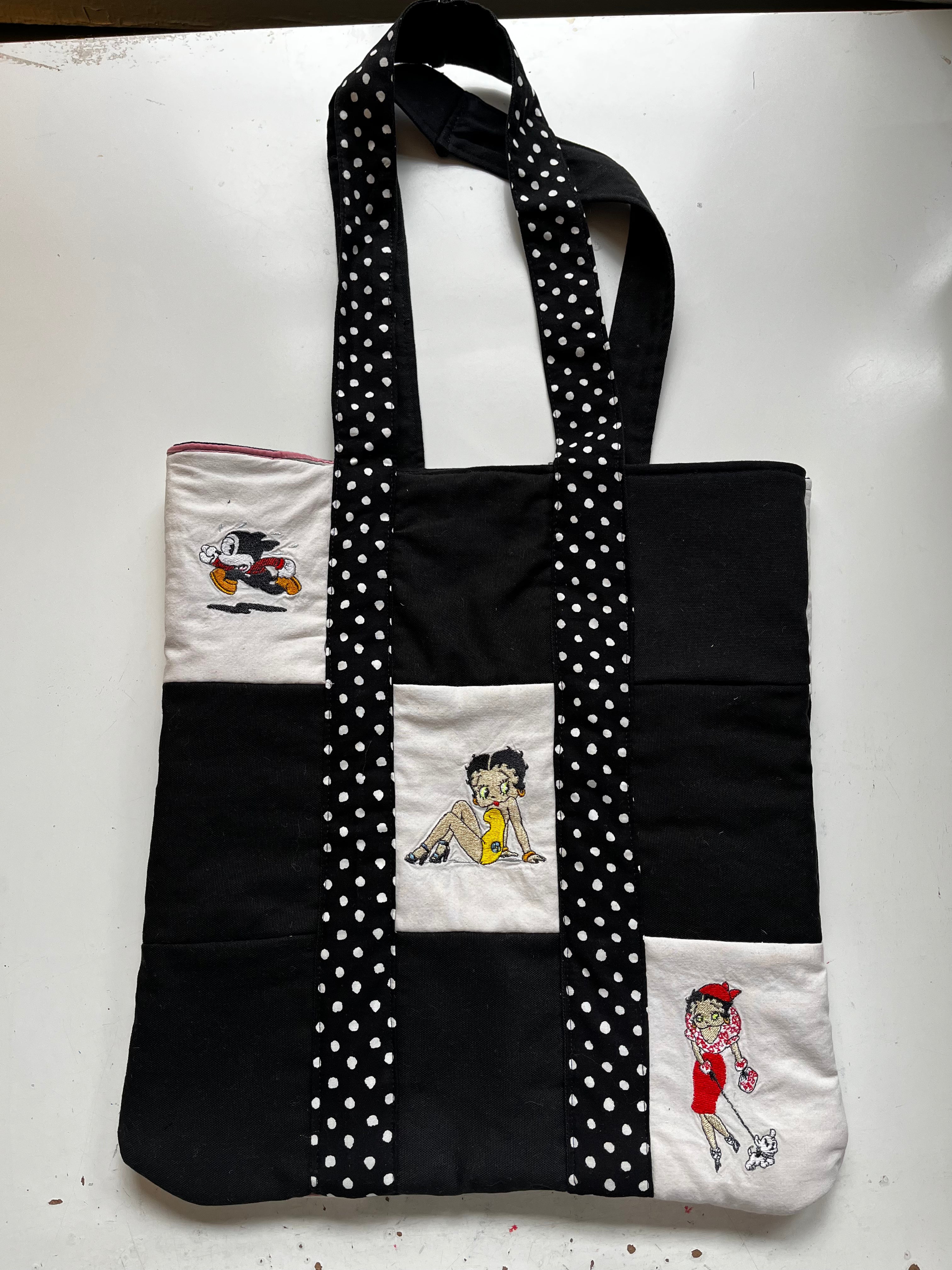 Betty Boop Custom Quilted Tote Bag for Gina