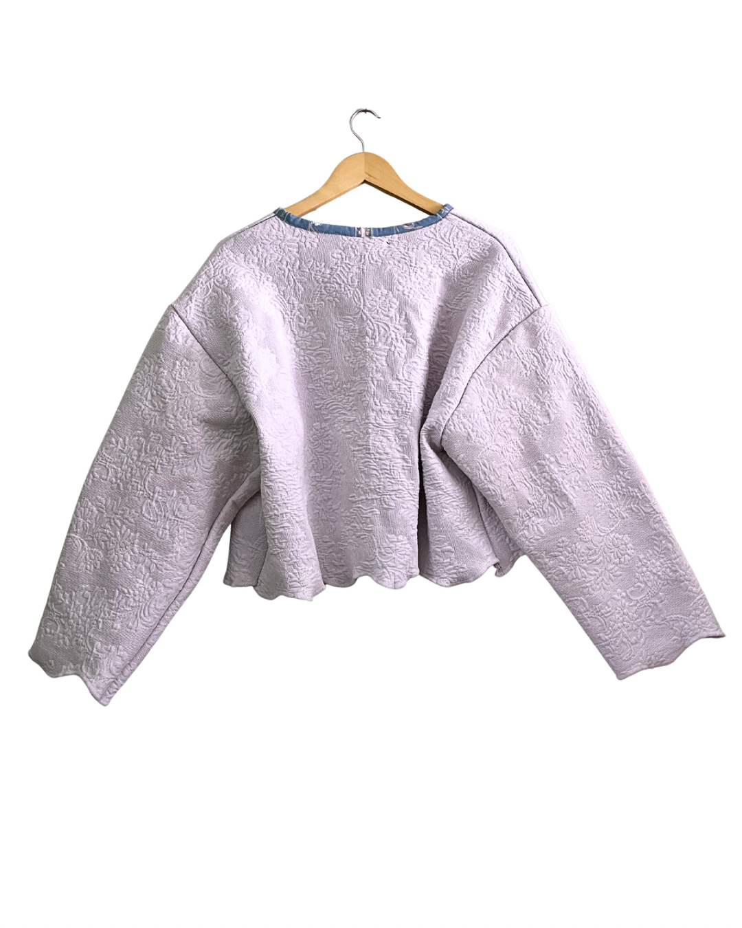Lilac Tie Cropped Jacket