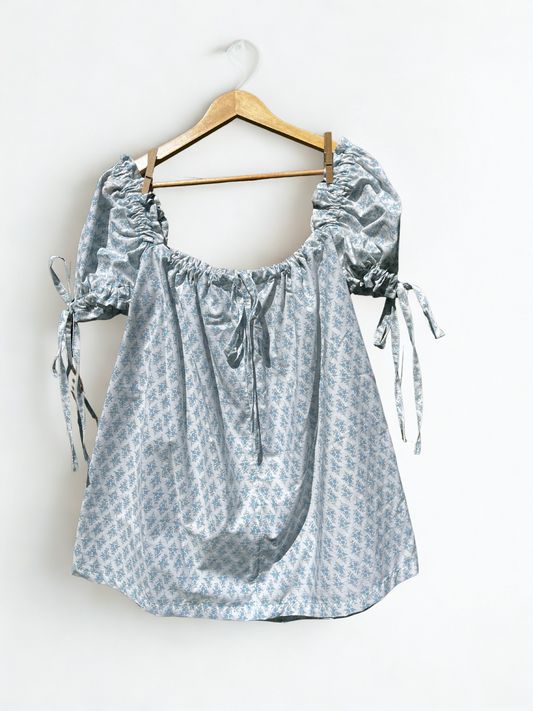 Blue Floral Madison Mini Dress