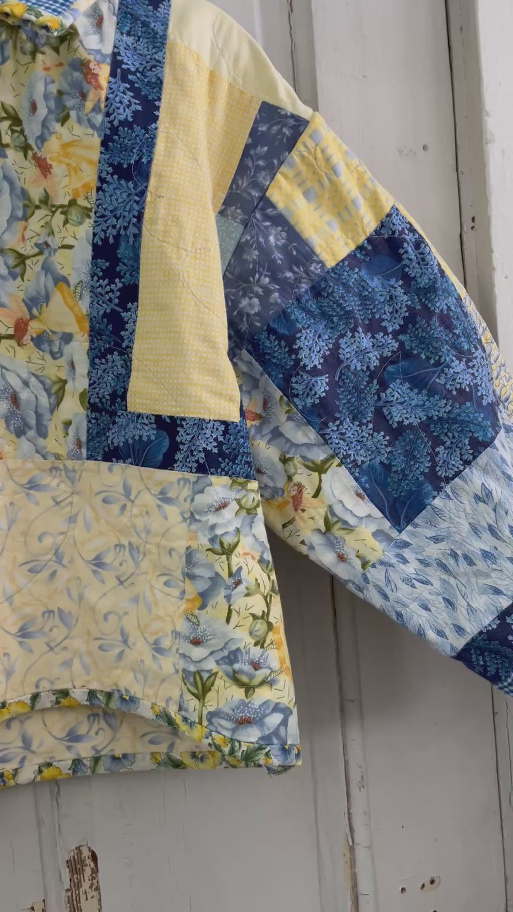 Blue Fairies Jacket with Yellow Buttons