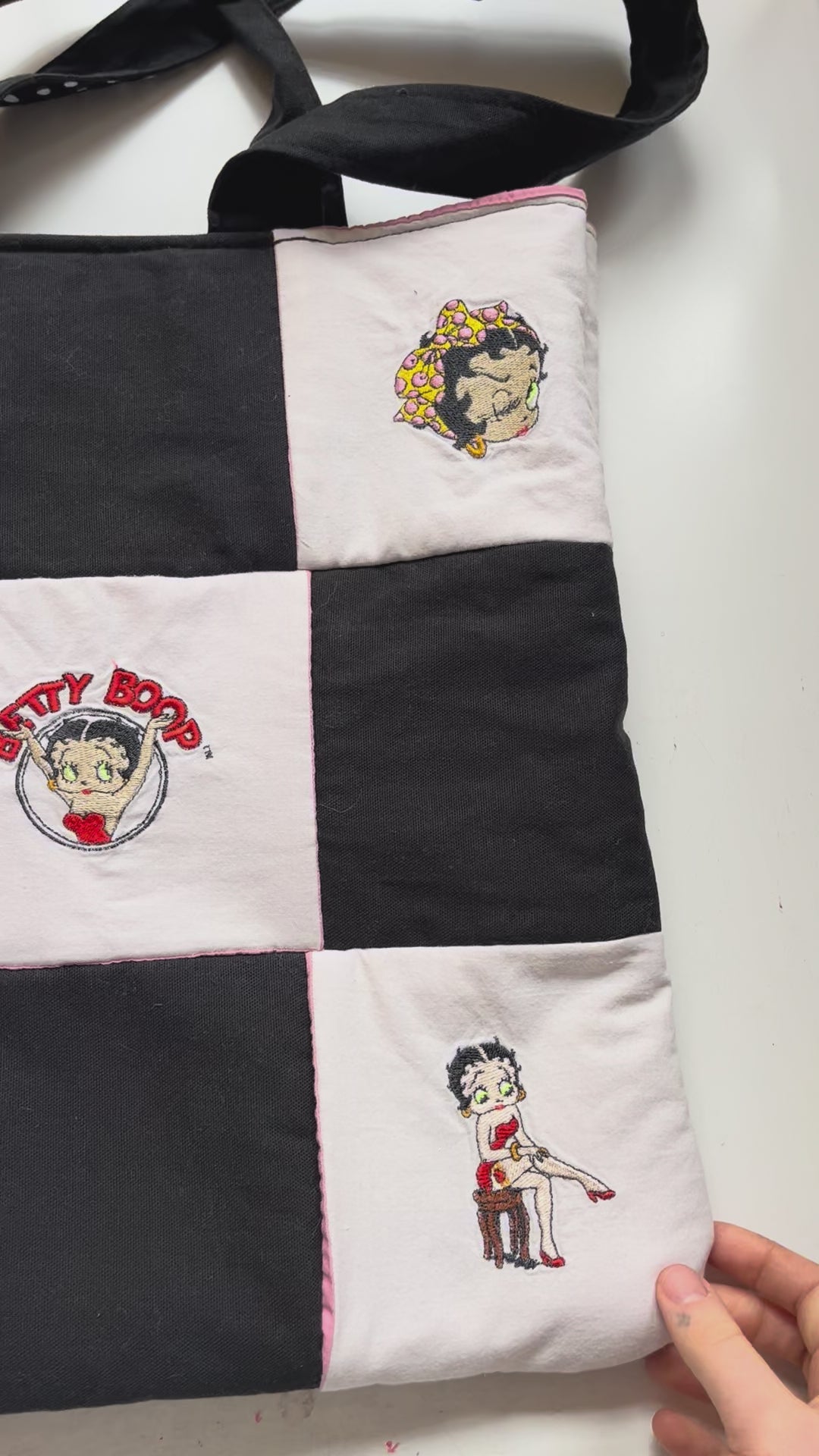 Betty Boop Custom Quilted Tote Bag for Gina